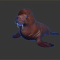 Manatee Beautiful Manatee Sea Animal Fish Freshwater Fish Sea Fish Animal Game Animal Cartoon Animal 3d model