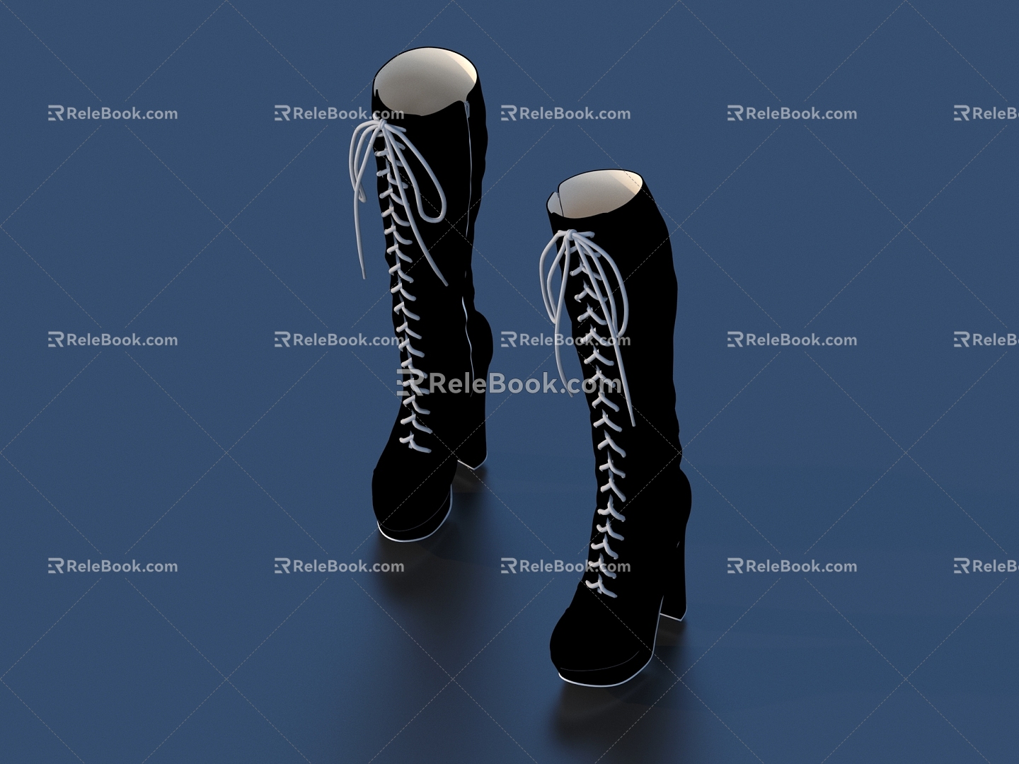 Boots Women's Boots Martin Boots Snow Boots 3d model