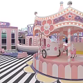 Vibrant Indoor Playground With Castle Themed Slides Colorful Ball Pit And Sand Areas