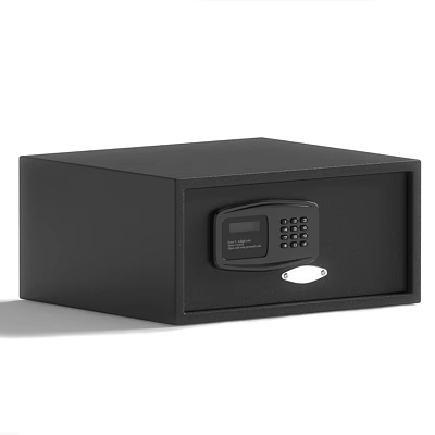 Black Electronic Safe With Digital Keypad And Display For Secure Storage 3d model