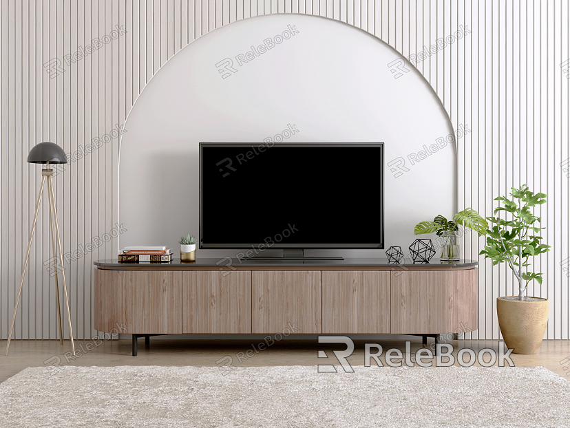 Modern TV Cabinet TV Cabinet Combination model