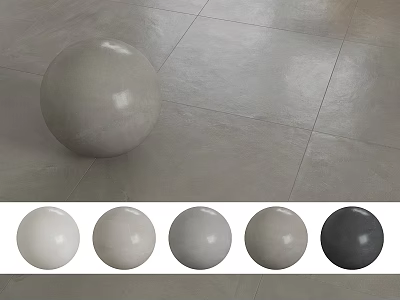 Modern Background Wall Design With Gray Sphere Tile Floor And Color Gradient Options 3d model