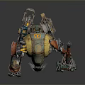 Robot Assistant Small Robot Butler Robot Butler Figure Game Figure 3d model