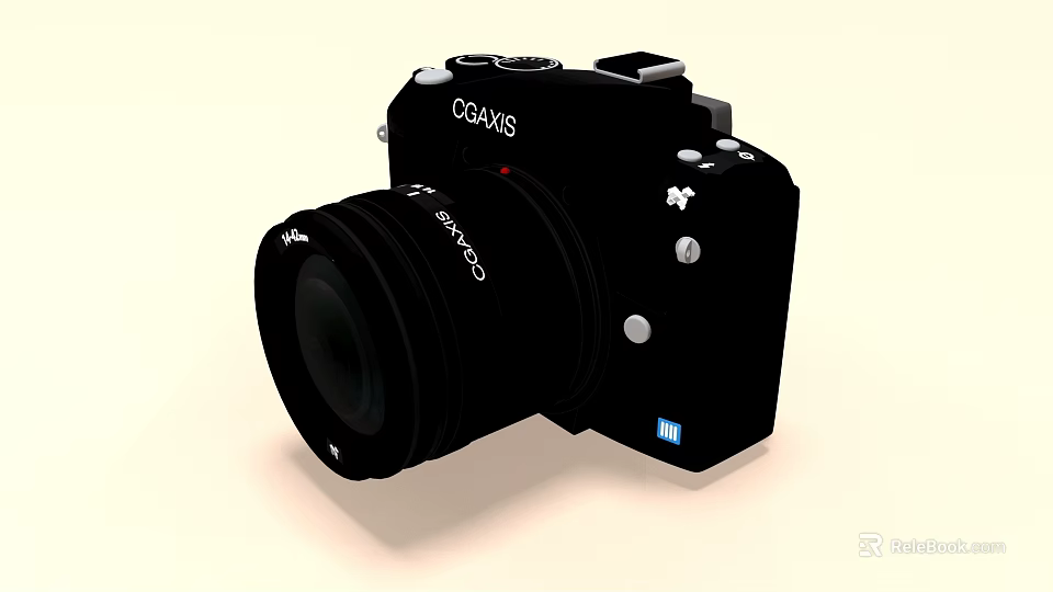 Black CASIO Digital Camera With Shinano Lens And Ergonomic Body Design 3d model 