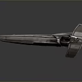 Sleek Futuristic Spacecraft With Silver Exterior And Wing Structure For Aerospace Missions