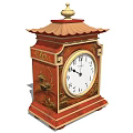 New Chinese clock and clock 3d model