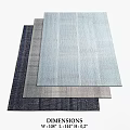 Stylish Square Rugs With Blue Gray And Dark Textured Patterns For Modern Home Decor