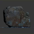 Natural Wood Stone With Reddish Brown Blue Texture And Blue Circular Base