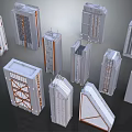 Modern Architectural High Rise Models Featuring Diverse Designs And Unique Structures