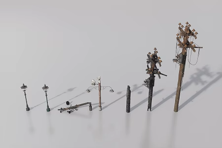 electric pole 3d model