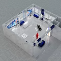 Breck Store Interior With Colorful Mannequins And Modern Display Counters