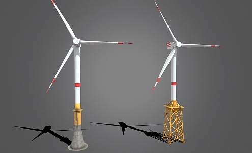 wind turbine generator wind power industrial equipment 3d model