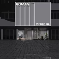 Roman Wedding Photography Studio Exterior Design With Modern Facade And Signage