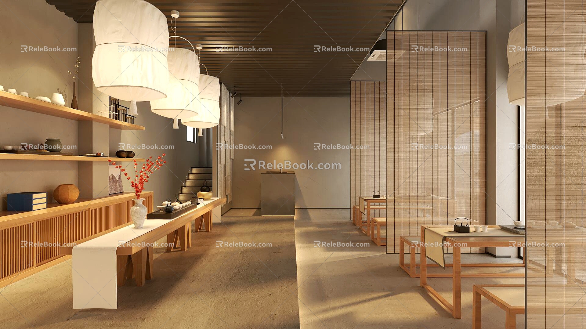 Japanese restaurant restaurant Japanese restaurant noodle restaurant sushi restaurant 3d model