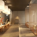 Japanese restaurant restaurant Japanese restaurant noodle restaurant sushi restaurant 3d model