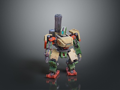 Mech Warrior Mech Soldier Machine Battlearm Mechanical Battlearm Machine Fighter Robot 3d model