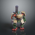 Mech Warrior Mech Soldier Machine Battlearm Mechanical Battlearm Machine Fighter Robot 3d model