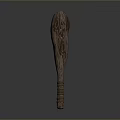 Wooden Household Rolling Pin With Textured Handle And Smooth Surface