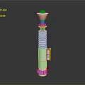Mechanical Shock Absorber With Coil Spring Metal Top And Bottom Connector