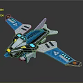 Modern fighter sci-fighter sci-fighter space fighter 3d model