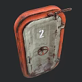 Vintage Industrial Safety Doors With Red Frames Gray Panels And Number 2