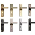 Various Door Handle Designs with Multiple Color Finishes for Home Decor