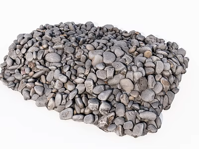 Natural Smooth Pebbles Perfect For Garden Landscaping And Outdoor Decor 3d model