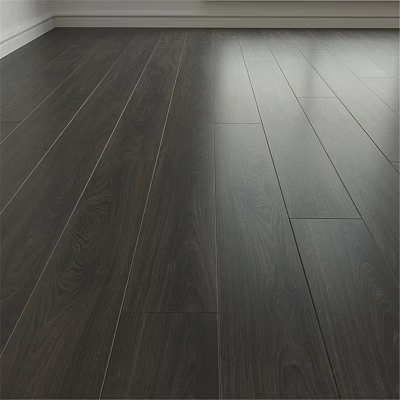 Dark Wooden Flooring With Natural Wood Grain For Modern Interior Design 3d model