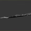 Snow Mountain Snow Rock Block Rock Block Rock Specimen Boulder Rock Stratum 3d model