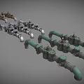 Industrial Metal Pipe And Valve Components In Various Sizes And Finishes