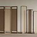 Silent wind screen partition 3d model