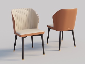 Chair Single Chair Dining Chair Leisure Chair 3d model