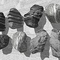 Natural Stone and Wood Decorative Materials with Various Textures and Shapes