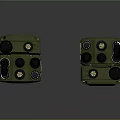 Green Handheld Two Way Radios As Daily Use Electrical Communication Devices With Antennas
