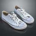 Modern Shoes Board Shoes Cloth Shoes Canvas Shoes 3d model