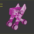 modern robot unicycle robot tripod robot two-wheeled robot 3d model