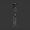 Traditional Carved Stone Pillar With Intricate Dragon Motifs And Textured Surface
