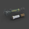 Military Weapons Featuring Camouflage Design And Green Yellow Black White Brown Color Components