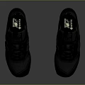 Black Casual Athletic Sneakers With Logo And Comfortable Sole For Everyday Wear