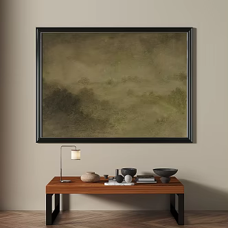 French retro decorative painting 3d model