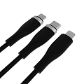 Black USB To Type C Connector Data Cable 3d model
