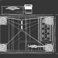 Mobile Equipment Utility Cart With Multiple Shelves And Tool Storage Organizer