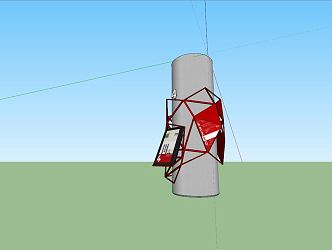 Modern Column 3d model