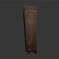 Unique Rustic Wooden Furniture Cabinet With Carved Wood Grain Details