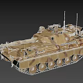 Tank Military Armored Combat Vehicle With Camouflage Design And Heavy Weaponry