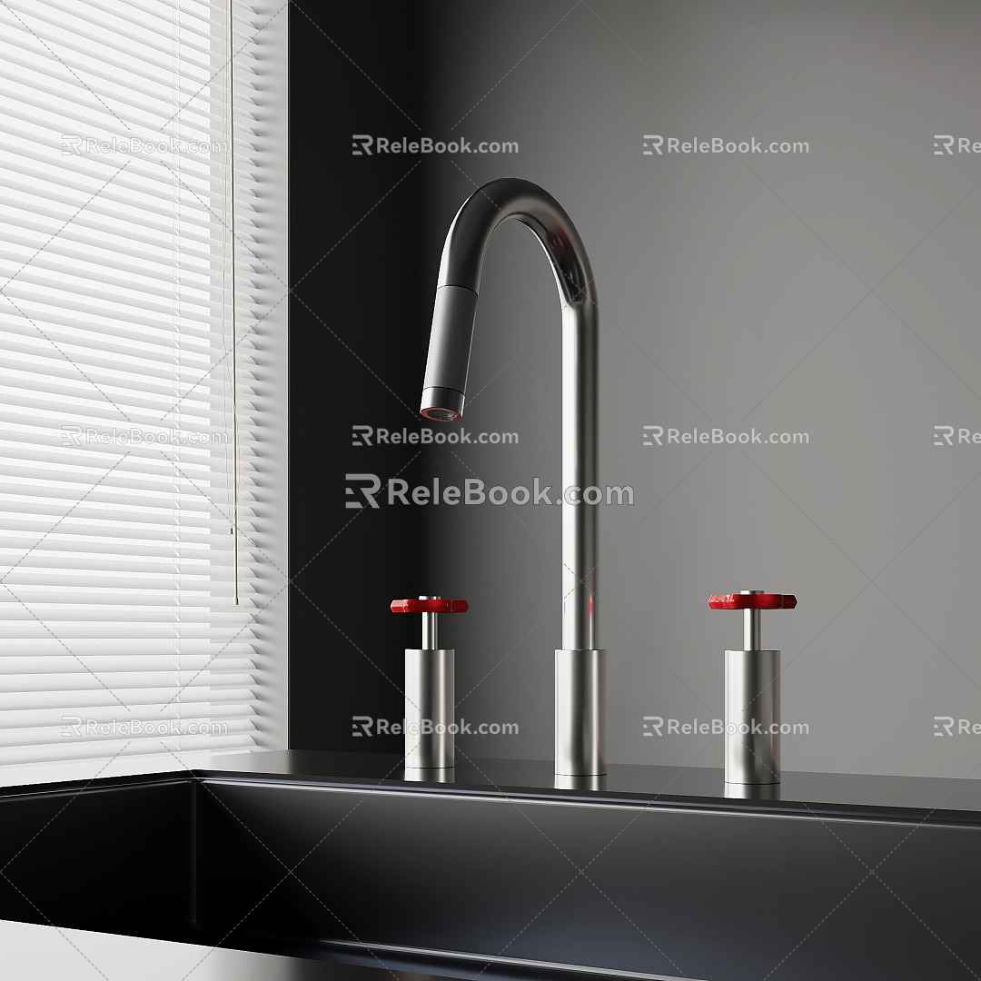 07 Faucet Modern Faucet Dopamine Faucet 3d model