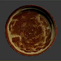 Handcrafted Ceramic Bowl With Red Brown And Cream Unique Texture For Dining Tableware