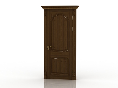 European style door interior door solid wood door 3d model