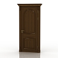 European style door interior door solid wood door 3d model