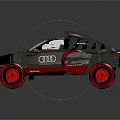 Audi Stylish Electric Toy Off road Vehicle With Red Accents And Large Wheels